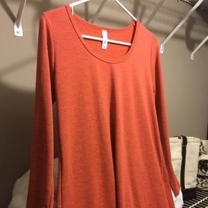 LulaRoe Lynnae - Orange Tweed.  Size XS.